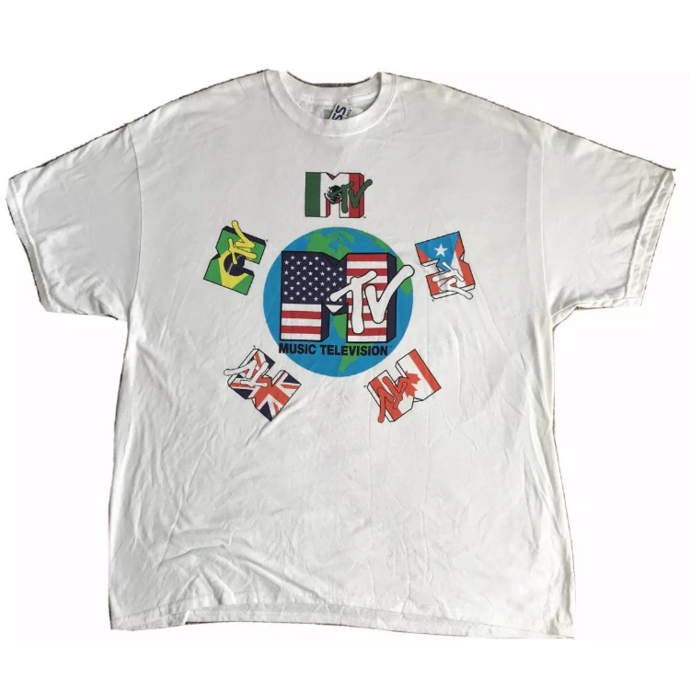Music Television MTV Brazil USA T-Shirt Tee 2x